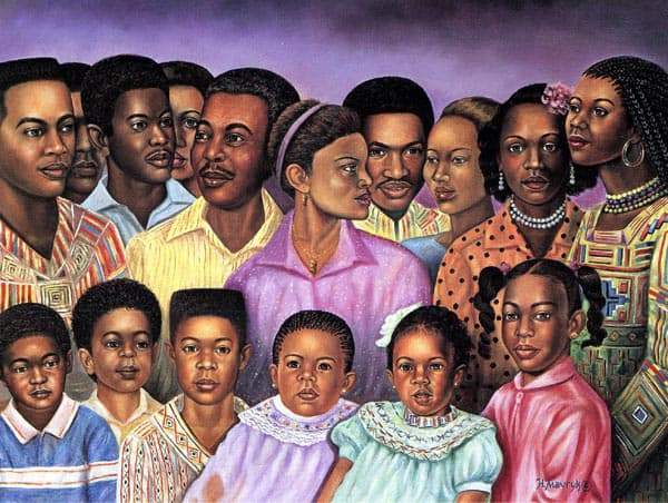 african american family reunion art